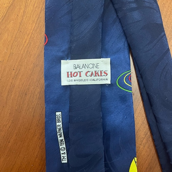 🌌 Vintage 1990s Marvin the Martian Golf Looney Tunes Tie USA Made - Picture 8 of 10